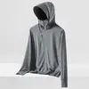 26 Roupas de Proteção Solar para Uso Externo no Verão para Mulheres, Proteção UV de Seda Gelada, Jaqueta Leve e Respirável com Proteção Solar para Ciclismo para Homens, Item Quente Transfronteiriço