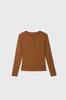 Paris Baguette Capa Base de Lana Nuevo Modal Cuello Henry Cuello Redondo Ropa Interior de Alta Gama Manga Larga Mujer Mbh071