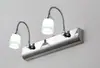 Luz LED frontal para espejo de lavabo de baño, tocador minimalista retro japonés, lavabo, lámpara de pared giratoria para iluminación de cuadros