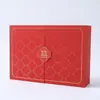 Caja de Empaque para Joyería de Oro Triple Apertura Doble para Boda Caja para Anillo de Compromiso de Oro Caja de Regalo para Colgante Pulsera Collar Venta al por Mayor