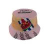 Comércio exterior chapéu de pescador infantil estampa de desenho animado chapéu balde para bebê feminino novo de verão chapéu de sol para meninos atacado T491
