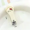 Cortauñas de dibujos animados lindos con tapa protectora, cortauñas anti-salpicaduras, recortador de uñas portátil