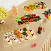 Suporte de Acrílico Personalizado para Sobremesas e Cupcakes, Bandeja de Vários Níveis, Mesa de Sobremesas de Três Níveis, Exibição para Aniversário e Casamento