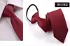 Corbata con cremallera de estilo coreano casual, para personas perezosas, de banquete, para hombres, de negocios, profesional, formal
