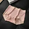 Ropa interior de mujer de clase A, cintura media-alta, calzones elásticos sin costuras con costuras invisibles, ropa para mujer para todas las estaciones