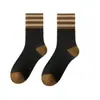 Calcetines Grues de Invierno para Mujer con Forro de Felpa, de Media Pantorrilla, Tipo Toalla, Rayados, Cálidos, de Otoño e Invierno, de Media Pantorrilla