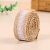 Rolo de linho renda renda DIY feito à mão casamento Natal artesanato rolo de linho renda rolo de linho corda atacado