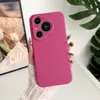 Funda de Silicona Líquida para Teléfono Huawei P70 Aplicable Transfronteriza Agujero Fino p70ultra Funda de Teléfono de Color Sólido Funda Anticaídas