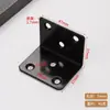 Soporte de ángulo recto de acero inoxidable engrosado 90 grados Sujetador de ángulo recto Ángulo de hierro Triángulo en forma de L Conector de reparación de muebles