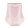 Comércio Exterior Popular Transfronteiriço Calcinhas Femininas de Seda Gelada de Cintura Alta com Controle de Barriga, Bumbum Pêssego Nu, Amigável à Pele, Confortáveis, Cuecas Sem Costura