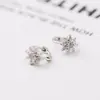 Brincos de Prata 925 com Zircônia, Pequenos e Delicados, Presilhas Versáteis, Itens Populares de Venda Transfronteiriça, Brincos Simples Personalizados para Mulheres Atacado