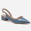Sandálias de Qualidade do Ar Laterais com Fivela de Uma Palavra para Mulheres Verão 2023 Estilo Quente de Celebridade da Internet Moda Salto Grosso Francês Sapatos Versáteis