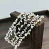 Faixa de Cabelo Pérola de Fada Suave Liga Estilo Floresta Versátil Simples Cristal Fino Luxo Discreto Super Fada Presilha de Cabelo Strass