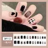 Uñas postizas estampadas cortas, medianas y largas de fábrica, con diseño de armadura, productos terminados en caja, venta al por mayor, se pueden personalizar según muestras