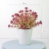 Atacado de fábrica simulação verde bonsai decoração de mesa interna sala de estar flores artificiais plantas samambaia em vaso ornamentos de plástico