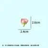 Flor de Durazno de Simulación 3D de Primavera Accesorios de Resina Venta Caliente Transfronteriza Accesorios para el Cabello Hechos a Mano DIY Pinzas para el Cabello Forma de Flor/Brote de Flor