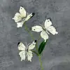 Decoración de ventana de mariposa impresa en 3D, decoración del hogar, accesorios de fotografía, flores artificiales populares, adornos de flores artificiales transfronterizos al por mayor