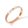 Pulsera Transfronteriza de Acero Inoxidable para Mujer, Pulsera de Joyería de Acero de Titanio, Estilo Sencillo Europeo y Americano, Joyería de Oro de 18K, Joyería Versátil de Lujo Ligero