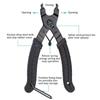 Ferramenta para corrente de bicicleta, pinça de corrente de mountain bike, cortador de corrente, ferramenta de desmontagem de corrente, alicate de fecho mágico