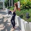 Traje de Baño Original de Verano Soleado para Mujer Sexy con Almohadillas de Acero Loumei Pantalones Traseros Traje para Surf y Snorkel Traje de Baño con Blusa Gris Moldeada