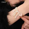Collar Pulsera Anillo Colgante de Lazo con Perlas de Acero Inoxidable Set de Joyería de Gama Alta Nicho Accesorios para Mujer