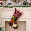 Zichen Suministros para Decoración Navideña Calcetines Navideños Estéreo Calcetines de Dibujos Animados de Papá Noel Bolsa de Regalo para Niños Calcetines Navideños Grandes