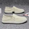 Zapatos de Lona para Hombre Verano Casual Zapatos de Lino Old Beijing para Hombre Slip-On Pescador Zapatos de Moda 2026 Modelo Nuevo