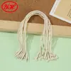 Várias Cordas de Etiqueta de Linha de Algodão para Roupas, Clips de Etiqueta com Cabeça de Bala para Bolsas, Sapatos e Chapéus, Fixadores de Etiqueta de Linha Encerada, Atacado do Fabricante