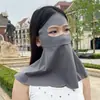 Máscara de Nylon Estilo Novo Feminina de Verão Anti-UV Protetor Solar Pescoço Rosto Fibra Refrescante Gini Máscara Protetora Solar