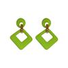 Aretes Geométricos de Diamante Aguja de Plata Color Rojo Rosado Fruta del Dragón Nuevo Temperamento Personalidad Exagerados Celebridad de Internet Aretes Atmosféricos Aretes