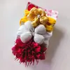 Set de Diademas para Niños Europeos y Americanos Banda para el Cabello de Donut de Nailon para Bebé Diadema Elástica Alta Lazo Diadema Ancha para Bebé