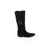 Botas de Caña Alta Vintage de Dos Vías para Mujer de Nueva Temporada con Diseño Plegado que Aumenta la Altura, Botas Vaqueras Occidentales de Punta Aguda Nuevas para Otoño/Invierno