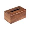 Caja de Madera para Papel Higiénico de Hogar Nogal Negro Restaurante Caja de Madera Escritorio Oficina Caja para Rollo de Papel Hotel Caja de Papel