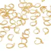 10x16mm ganchos de orelha franceses de cobre na cor dourada acessórios para brincos DIY feitos à mão materiais