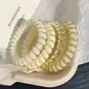 Alto Valor Estético, Elástico de Cabelo Fio de Telefone Fresco e Simples, Sem Marca, Sem Danos ao Cabelo, Estilo Coreano, Suave, Versátil para o Dia a Dia, Acessório de Cabelo para Coque