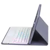 Funda Protectora de Teclado Bluetooth Táctil con Retroiluminación Adecuada para Samsung Tab S9Fes10Lite A11Plus Ranura para Lápiz Funda de Cuero