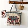 Nova Bolsa de Tecido com Fio de Ouro de Lado Único Estilo Transfronteiriço, Fornecimento de Comércio Exterior, Bolsa de Ombro Feminina Fashion, Bolsa de Compras, Bolsa de Ombro de Lona Artística