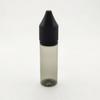 Botella de aceite esencial de 15 ml, transparente, de plástico negro, para mascotas.