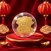 Año de la Oveja Oro Puro 999 Oro Pegatina para Teléfono Móvil Año de Nacimiento Atrae Riqueza Paz Alegría Regalo de Inauguración Lámina de Oro Regalo Venta al por Mayor