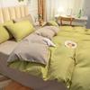 Núcleo de Colcha Funda de Colcha Extraíble y Lavable Kit Juego de Dos Piezas para Cama Funda de Colcha Cálida Engrosada para Otoño e Invierno