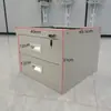 Gaveta de chapa com fechadura pequena caixa de ferramentas gaveta de armário baixo resistente armário baixo armário de arquivos de escritório armário de chapa sob a mesa armário de três camadas