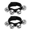 Instrumento de Percusión Orff Pulsera Campana de Muñeca Jardín de Infancia Niños Accesorios de Baile Campana de Mano Sonajero Navidad