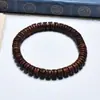 Exquisitas Rodajas de Madera de Azufaifo Golpeada por el Rayo, Forma Real de las Cinco Montañas Sagradas talladas, Colgante Pulsera Unisex, Accesorio Creativo Hecho a Mano