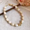 Collar de doble capa con cuentas acrílicas transfronterizo europeo y americano, cadena para la clavícula de lujo ligero de alta gama, joyería de estilo étnico vintage al por mayor