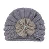 Ins Nuevo Sombrero de Punto Cálido de Otoño e Invierno para Niños Europeos y Americanos Sombrero de Flor de Moda para Bebé