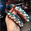 Faixa de Cabelo Estilo Coreano Elástico Corda de Cabelo Conjunto de Couro Acessórios de Cabelo Moda Anel de Cabelo Estampa de Leopardo Estudante Feminino Adulto Celebridade da Internet