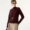 Nuevo Suéter de Cachemira para Mujer Otoño/Invierno 2026, Suéter de Punto Holgado Versátil con Cuello Alto y Mangas Raglán Engrosado