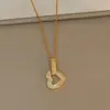 Colar para Mulheres Não Desbota Verão Pequeno e Fofo Temperamento Colar de Aço Titânio Versátil Joia de Alto Padrão Corrente Simples para Clavícula