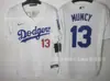 Jersey de béisbol transfronterizo europeo y americano Dodgers Los Angeles Dodgers Jersey de béisbol uniforme de béisbol cárdigan