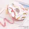 Fita de Poliéster Lisa de Cor Pura de 1cm Fita para Decoração de Bolo Laço de Fita Flor para Buquê Caixa de Presente Fita para Embalagem de Presente